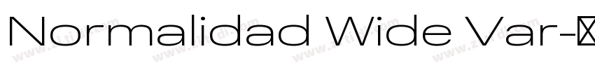 Normalidad Wide Var字体转换 Normalidad Wide Var字体转换